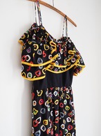 ∼1970's AMERICA tropical one piece