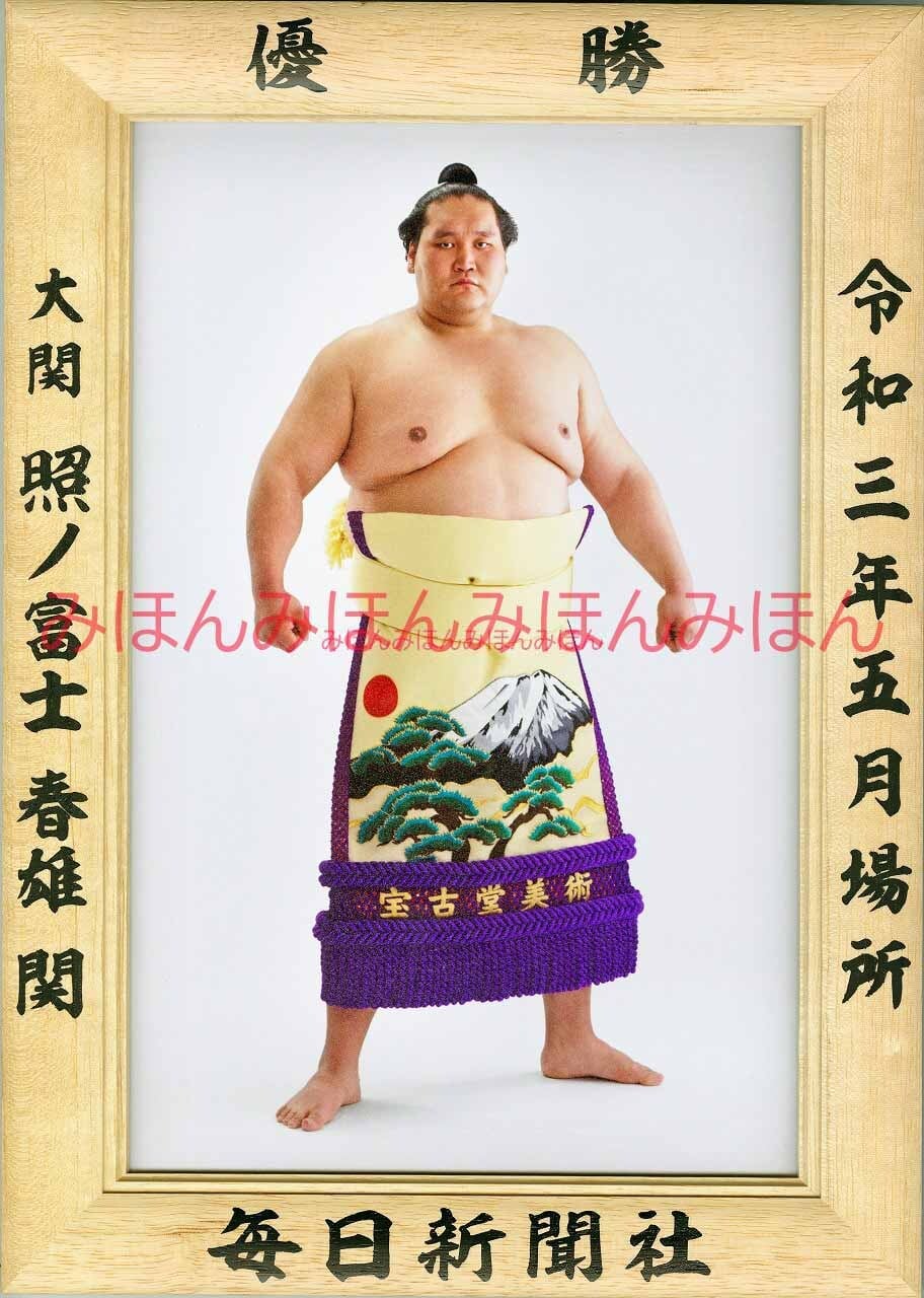 大相撲優勝額　令和３年５月場所・照ノ富士関 | 毎日新聞オンラインストア powered by BASE