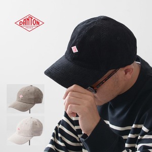 DANTON [ダントン] CORDUROY 6PANEL CAP [DT-H0227MWC] コーデュロイ 6パネルキャップ・ベースボールキャップ・コーデュロイキャップ・ロゴキャップ・MEN'S / LADY'S [2023AW]