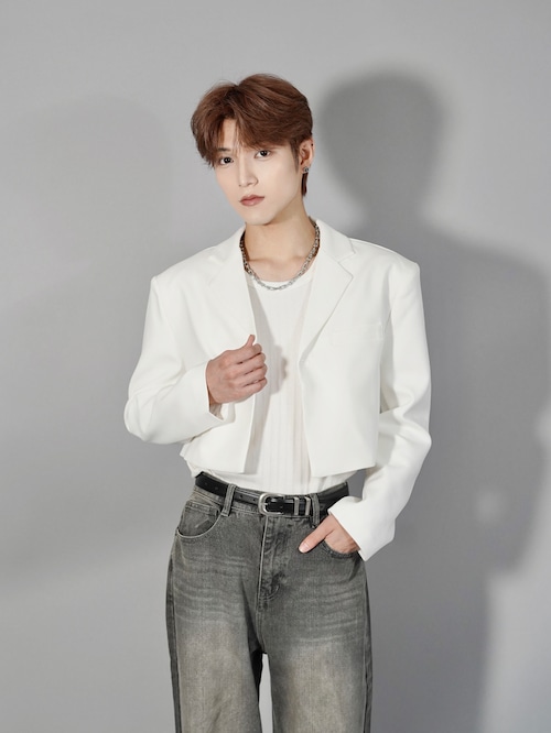 【ALUDE SELECT】smart slim short jacket