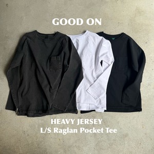 GOOD ON「Heavy Jersey L/S Raglan Pocket Tee」