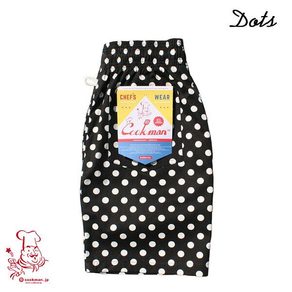 Chef Short pants Dots シェフ ショートパンツ ドット UNISEX 男女兼用 Cookman クックマン イージーパンツ アメリカ