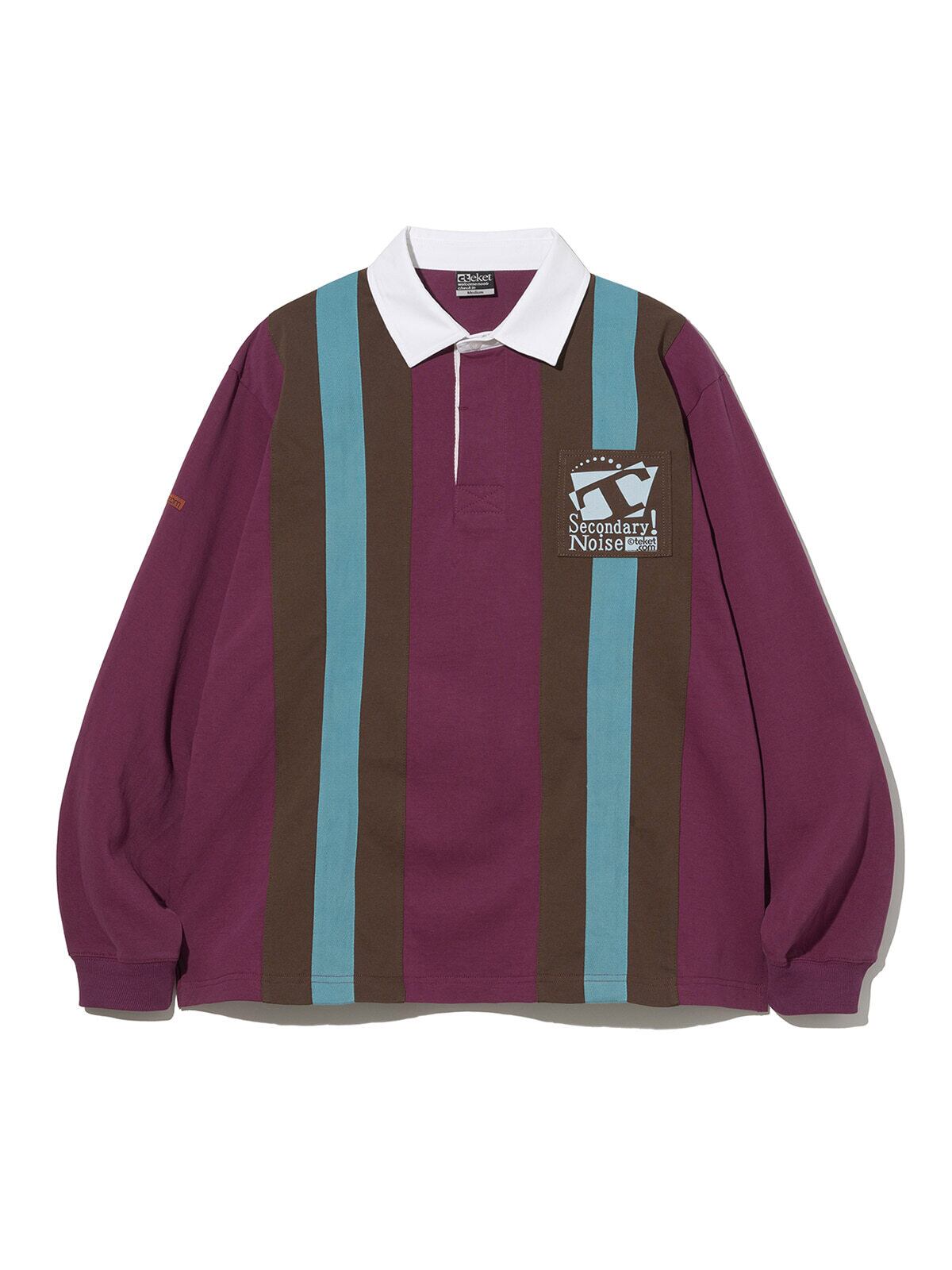 TEKET] T37 Overtone Rugby Shirt Burgundy 正規品 韓国ブランド