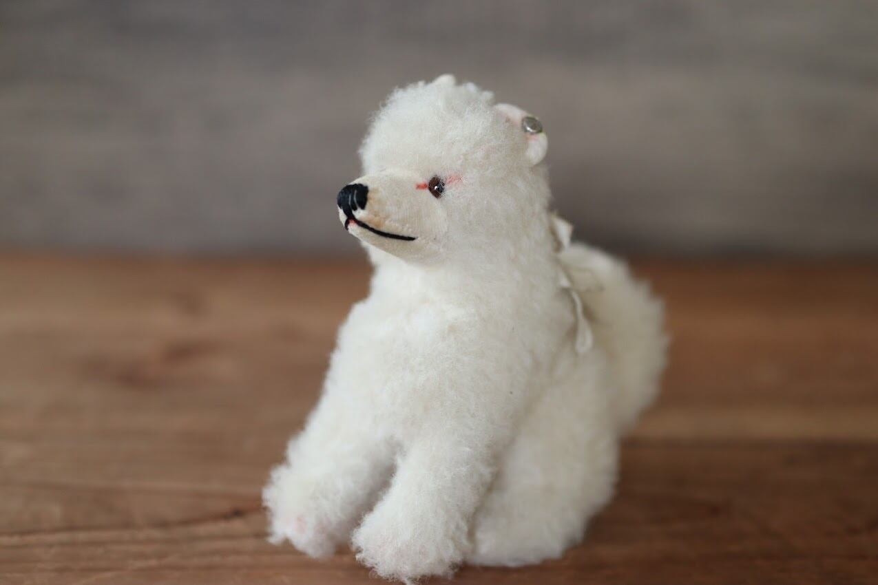 アンティーク シュタイフ 犬 Chowchow ぷちアンティーク