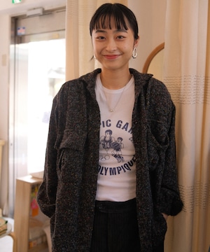 【送料無料】90's nep yarn shirt jacket