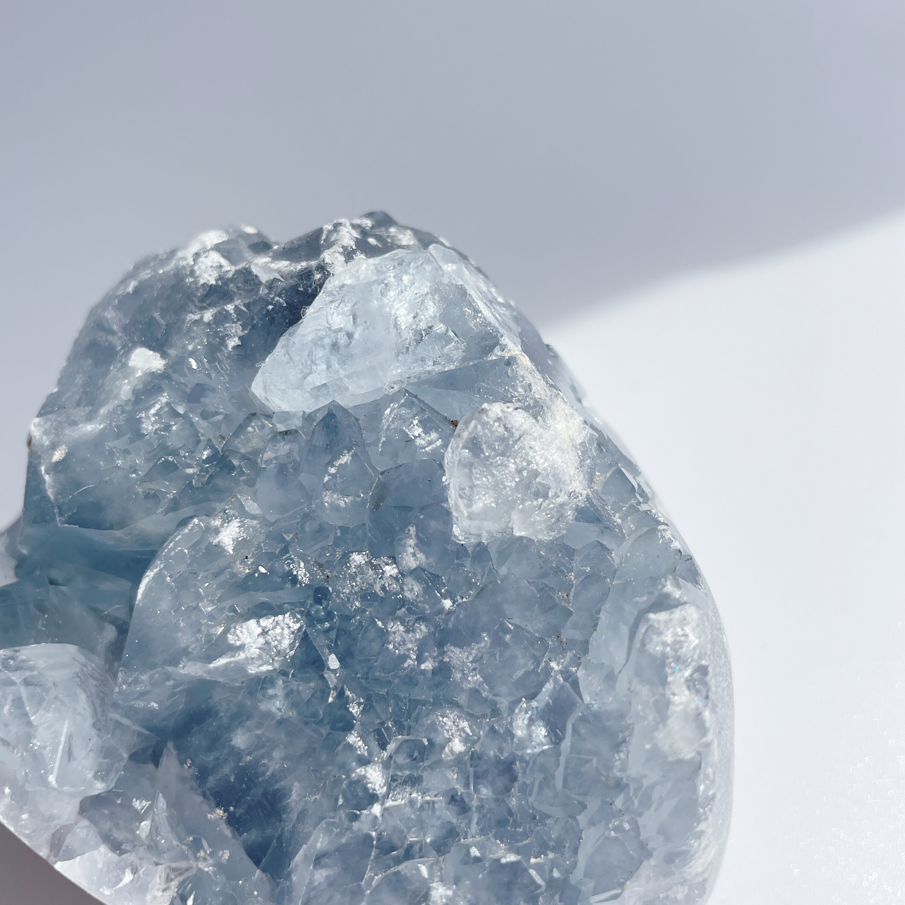 大きな結晶◎セレスタイト 卵型14♡Celestite♡天然石・原石