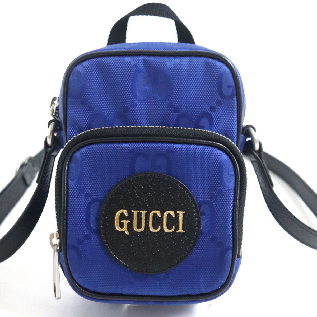 GUCCI ダークブルー ショルダーバッグ 保存袋付き GUCCI ダークブルー ショルダーバッグ 保存袋付き