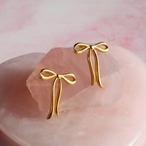 (受注生産可能) pookie bow studs リボン ピアス