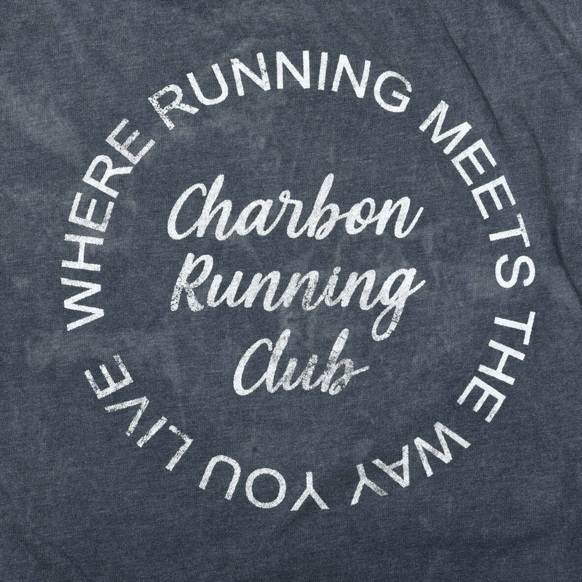 charbon / TIE DYE PRINT T-SHIRTS (CHARCOAL) | 道がまっすぐ