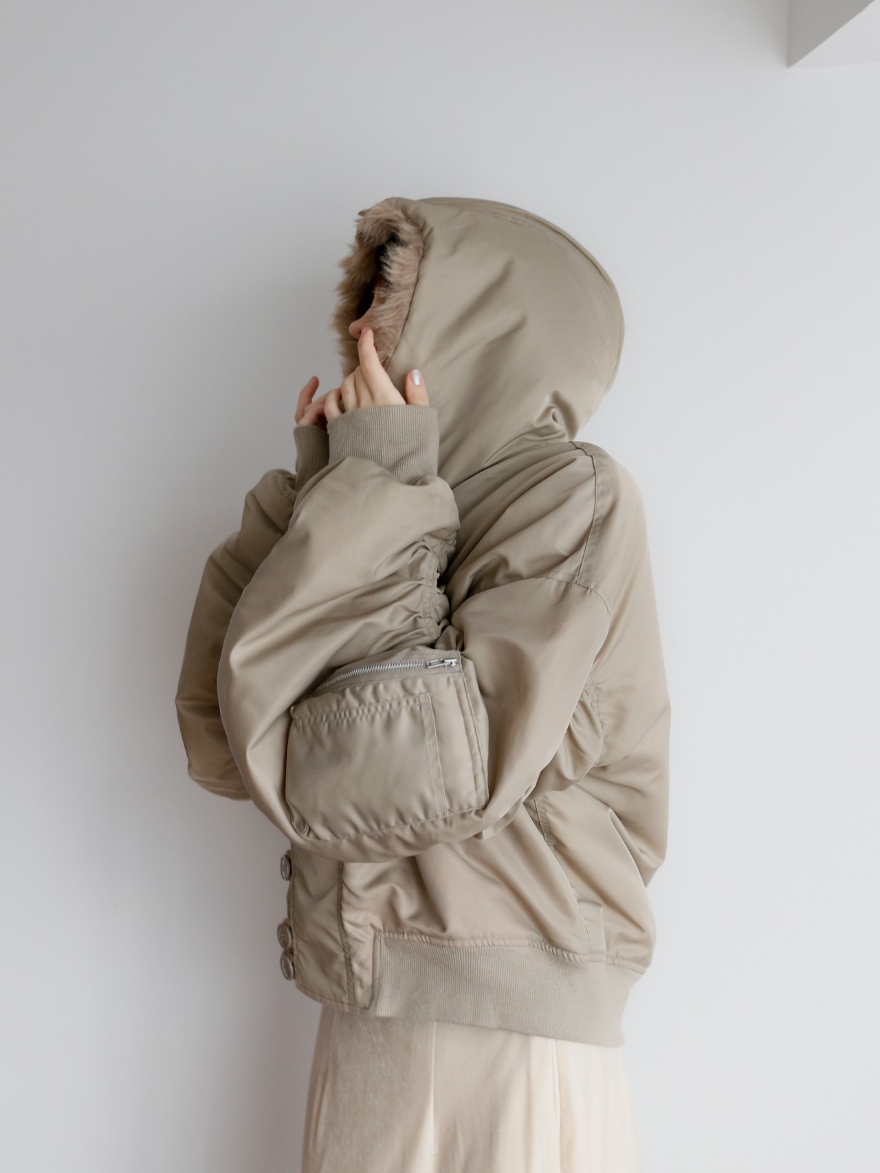 volume sleeve flight jacket | Katrin TOKYO