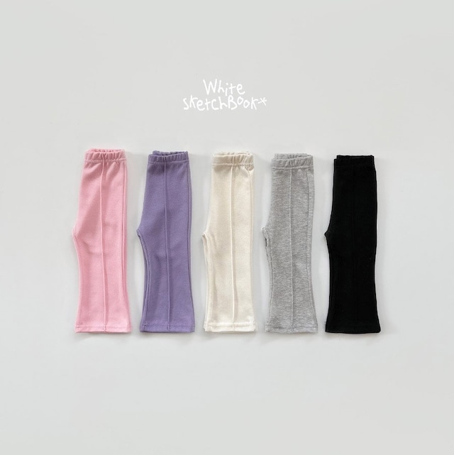 【取寄】white sketchbook|bootcut pintuck pants|ブーツカットピンタックパンツ|5-17|kids&jr|26 spring