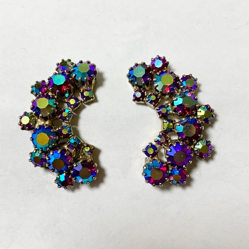 Vintage Crescent Moon Shaped Bjoux Earrings ②