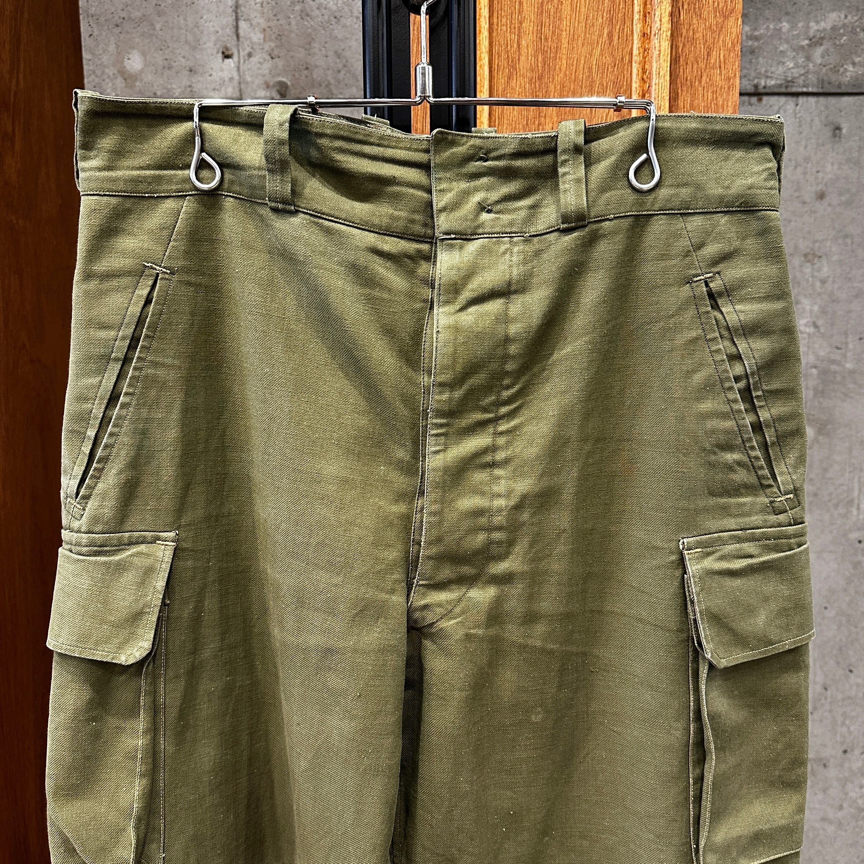 50s FRENCH ARMY M-47 CARGO PANTS 