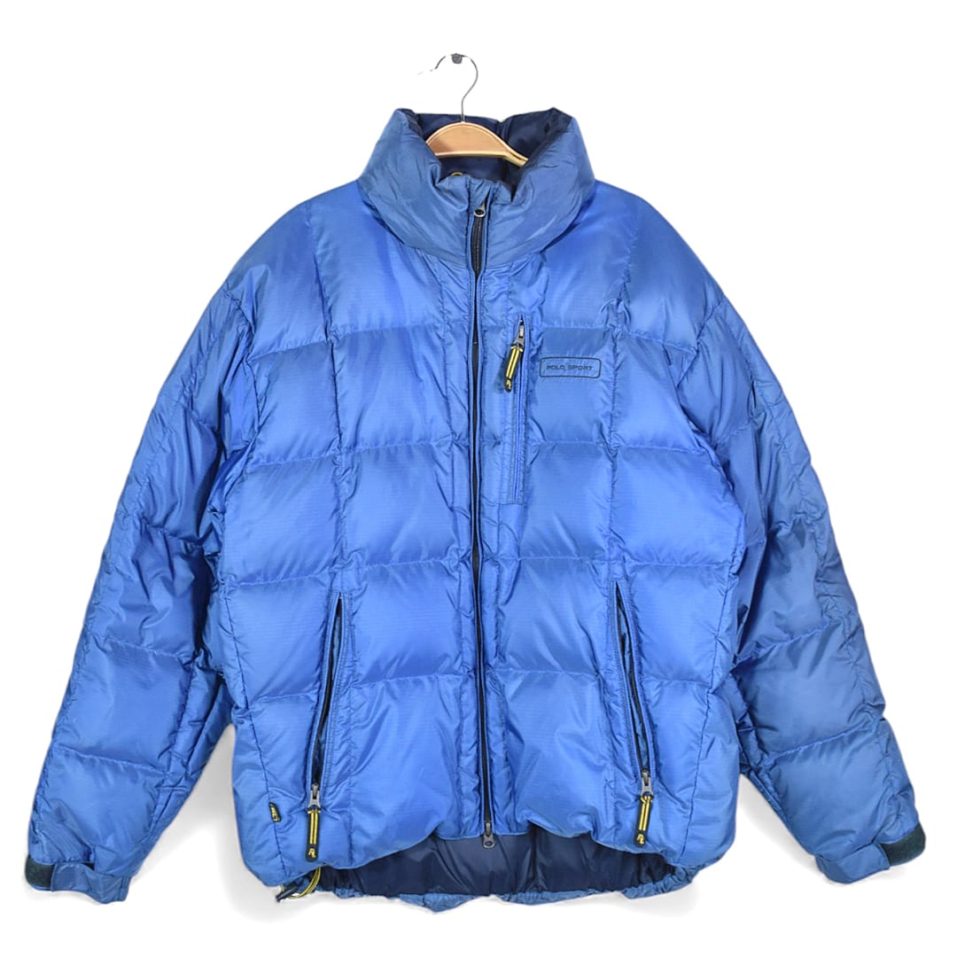 90s ポロスポーツラルフローレン ダウンジャケット フード収納 POLO SPORT RALPH LAUREN サイズL 古着 DD0479