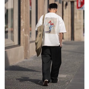 Skater back photo print tee 1466