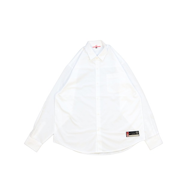 LOOSE FIT Long Sleeve Shirt [WHITE]
