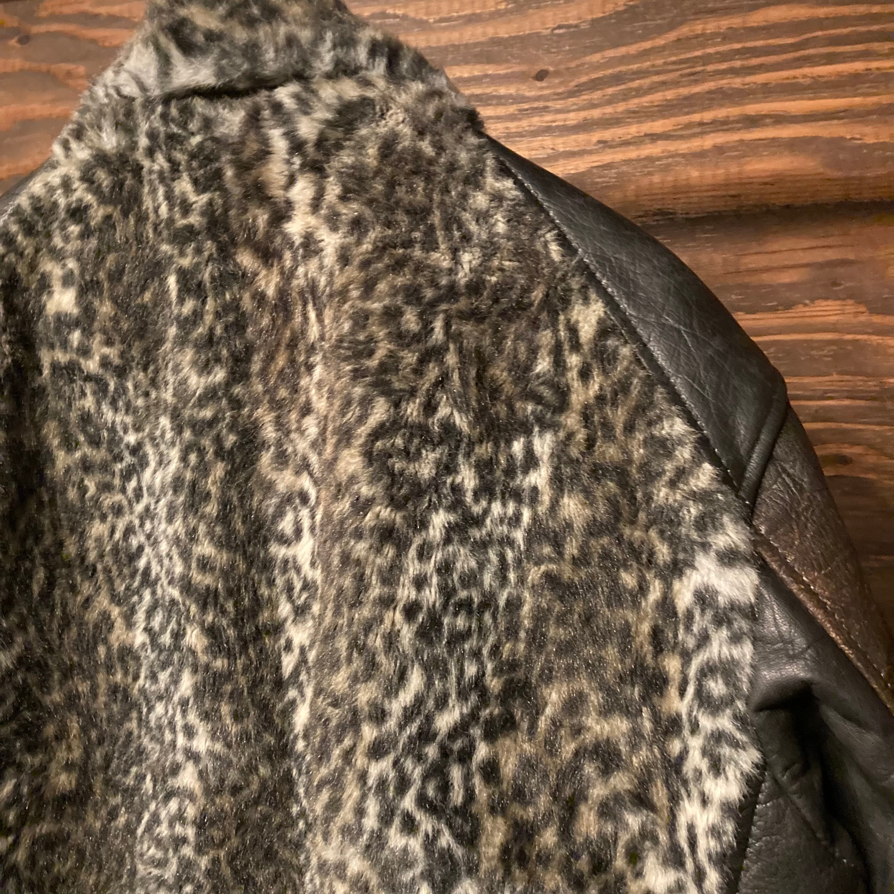 Vintage Leather Grizzly Jacket 再構築 熊ジャン オワジャン