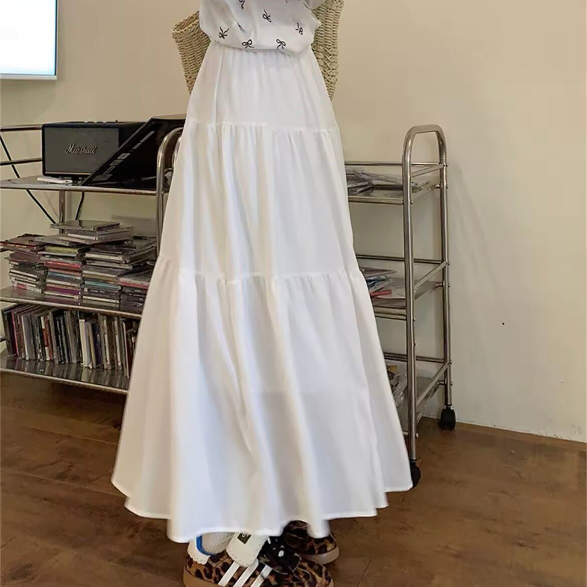 リップルティアードスカート