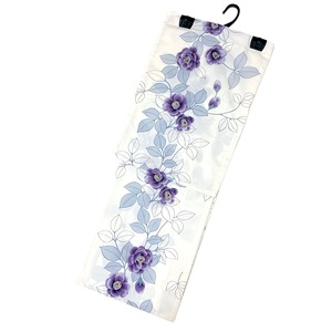 浴衣ジェンヌ 浴衣 単品 ゆかた レディース浴衣 オフホワイト 紫