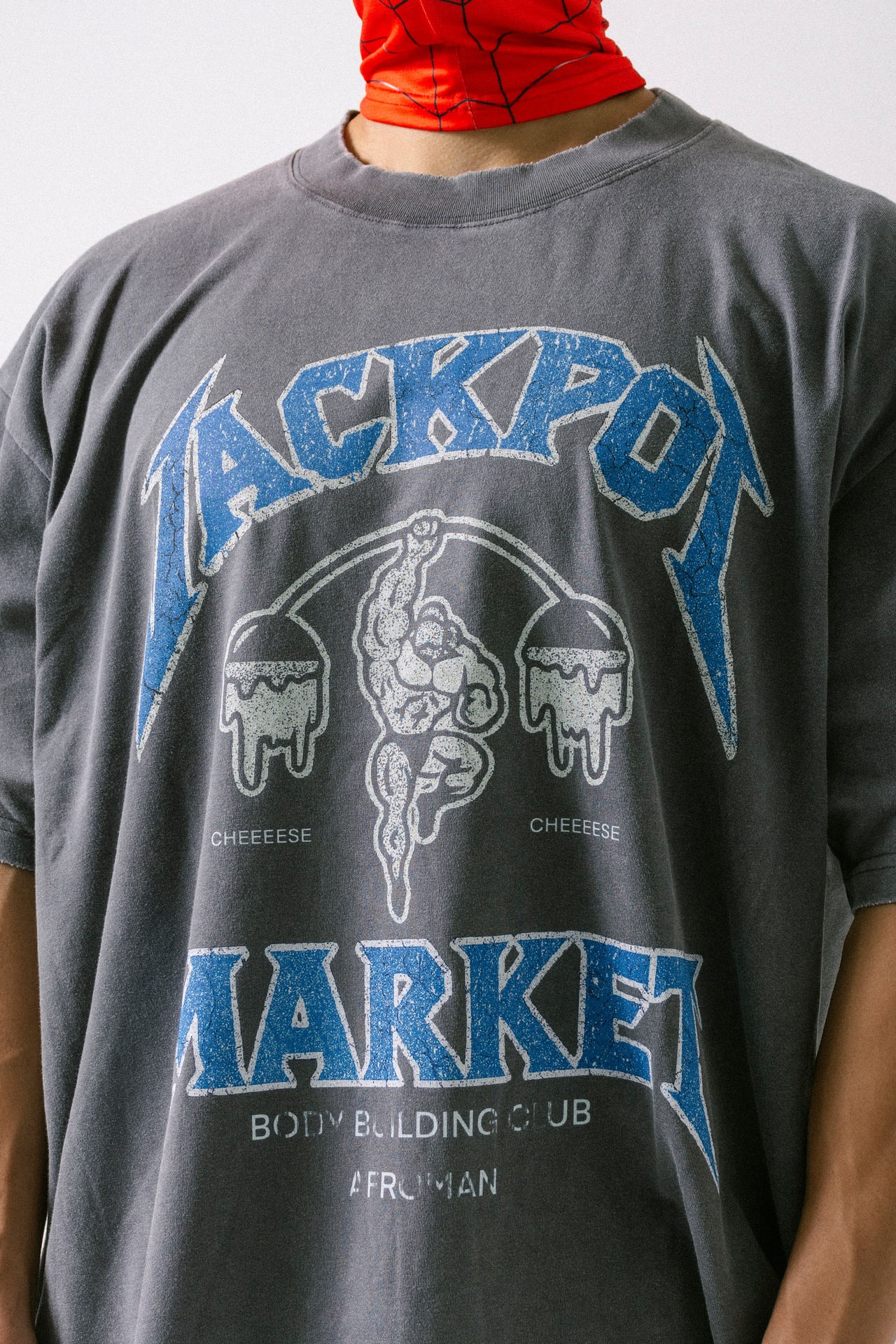 ヴィンテージグラフィックTシャツ　チャコール