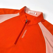 Paradiso パラディーゾ ハイネック ハーフジップ 半袖 ドライ シャツ サイズ LL /オレンジ/メンズ/ゴルフ