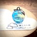 雲&空ペンダント りんご型 青空とシャボン玉 A