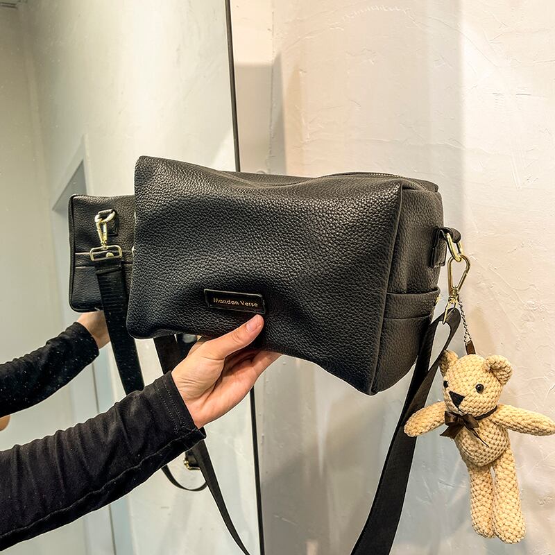 カジュアルスタンダード レトロ スクウェア メッセンジャーバッグ 手作りハンドバック744519099