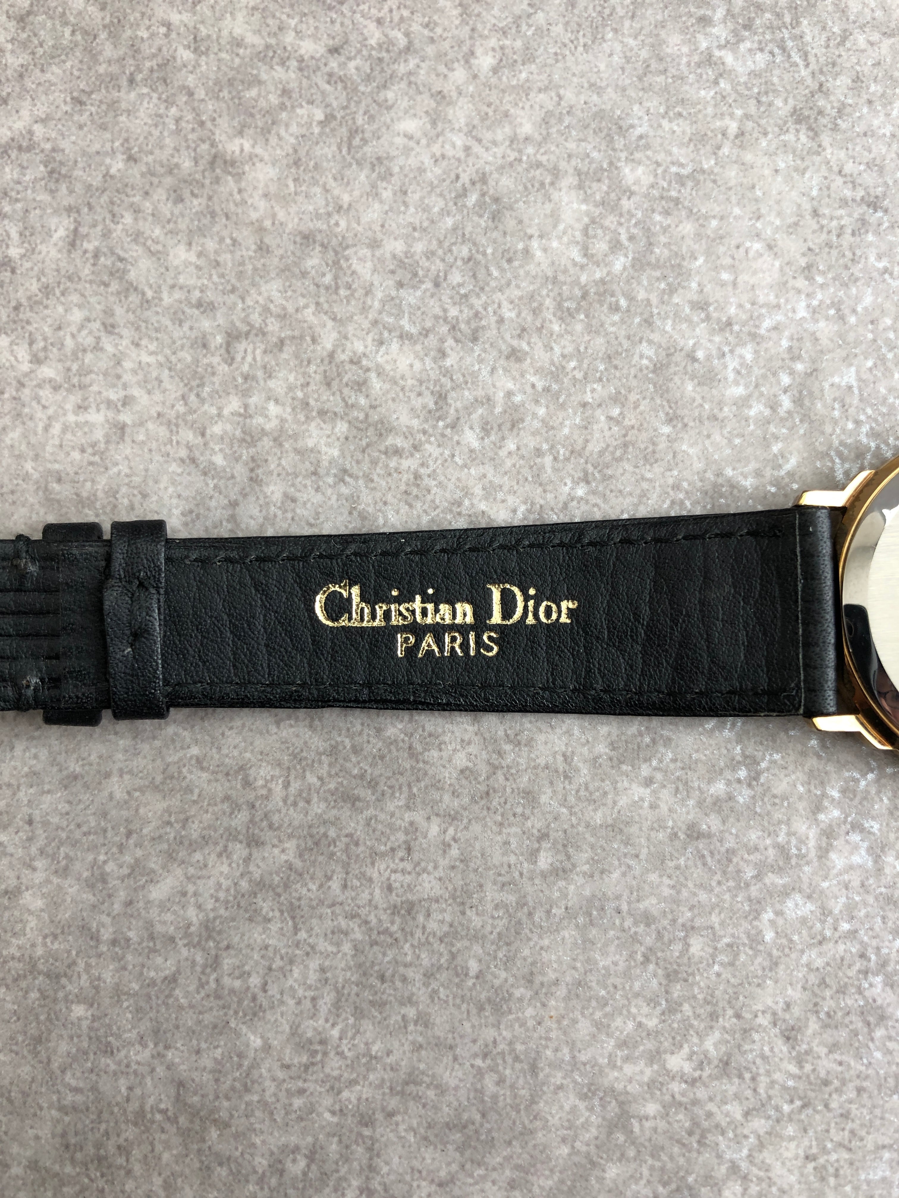 Christian Dior クリスチャン ディオール 腕時計 ゴールド×ブラック CD