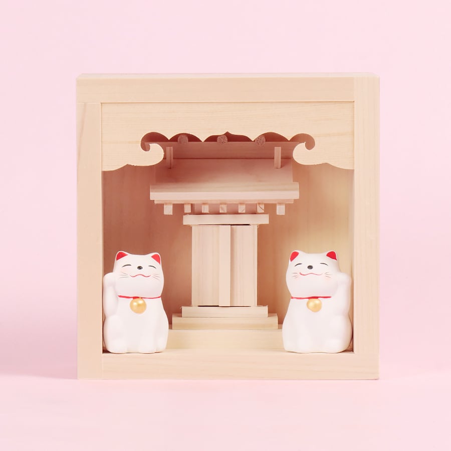 マスに入った！ 幸せ招く にゃんこ宮 ミニ / おみくじ飾り | 福招きの社