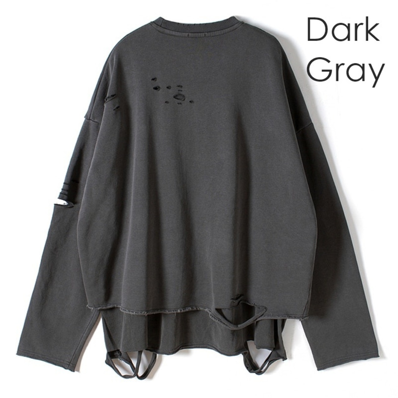 Oversize Damage Sweatshirt / オーバーサイズ ダメージ スウェット シャツ