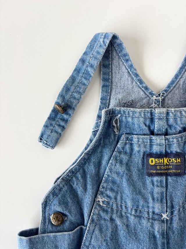 【12m・vintage】USA製　OshKoshデニムオーバーオール