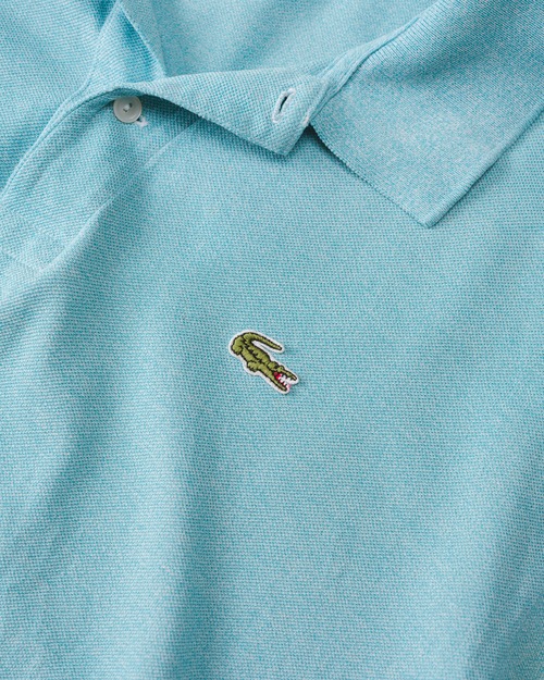 [1970's-1980's] "CHEMESE LACOSTE" Moss stitch S/S Knit Polo (Made in France)