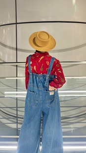PABC ワイドデニムサロペット