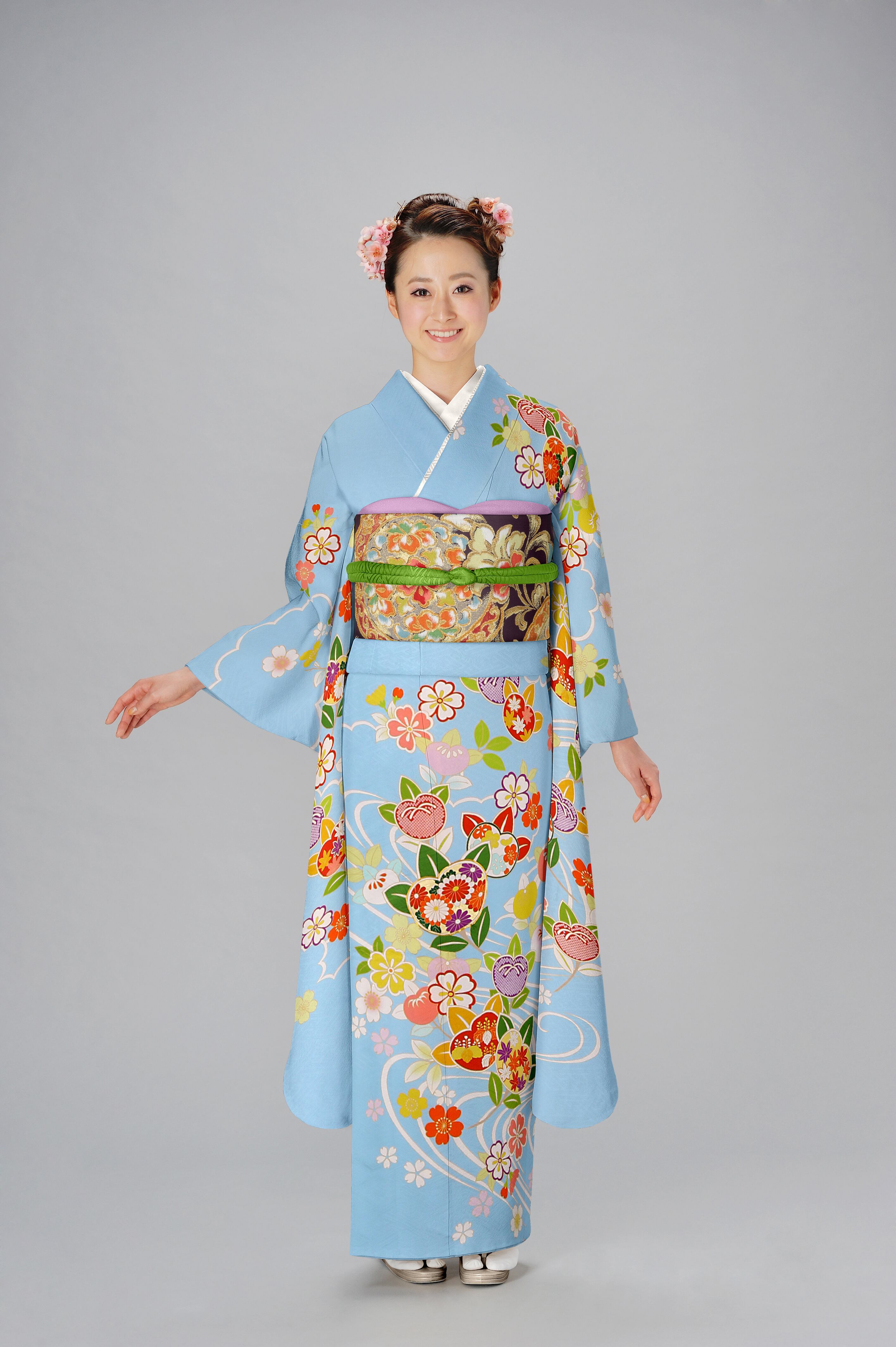 振袖用 袋帯 唐草鏡文 (紫) | 川島織物 和装公式オンラインショップ 