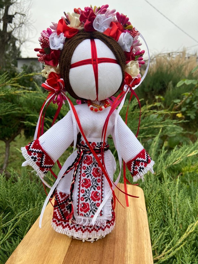 UA.Designer手作りモタンカ 25cm（ウクライナの御守り）