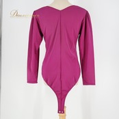 社交ダンス 衣装 レオタード パープル系 チャコット Chacott 紫 ストレッチ 伸縮 レッスン 練習 シンプル トップス 日本製 鮮やか 上品 かわいい ダンス衣装