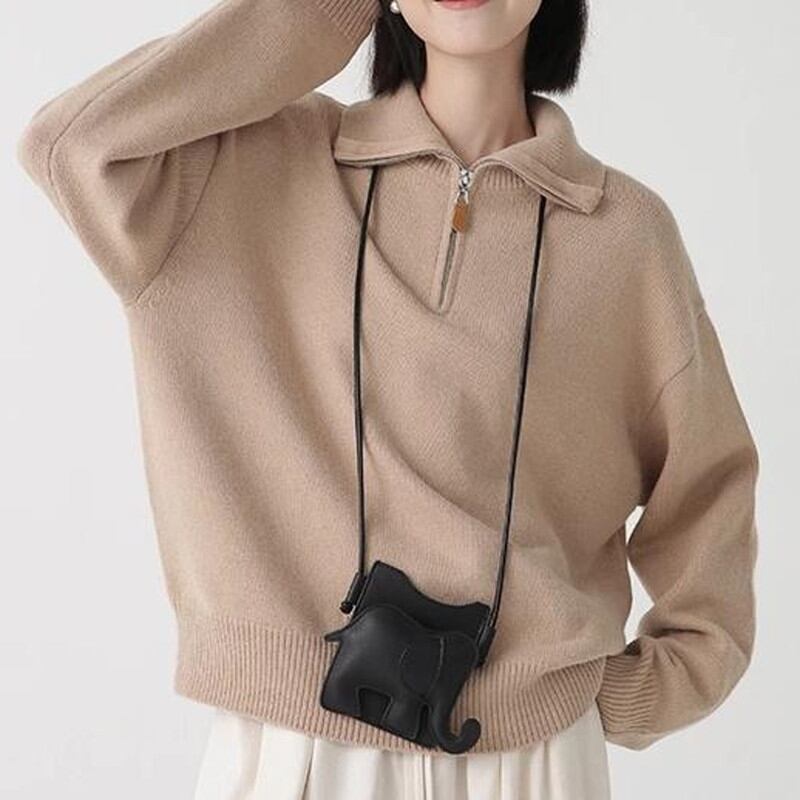 half zipper knit pullover N30241