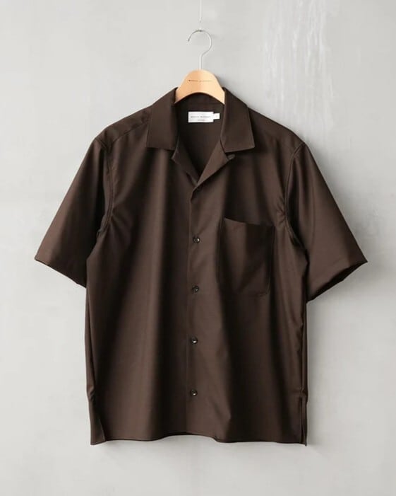 トップス T/W/R TROPICAL S/S OPEN COLLAR SHIRTS manualalphabet(マニュアルアルファベット) T/W/R TROPICAL S/S OPEN