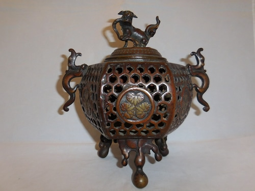 香炉 multi-metal incense burner (brown)