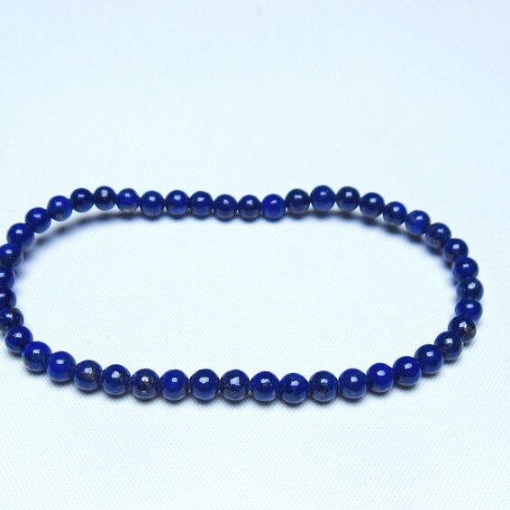 ラピスラズリ ブレスレット 4mm 一点物 メール便可 [M便 1/10] 111-48460