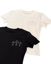 ホットダイヤモンドクロスTシャツ(WT00004)