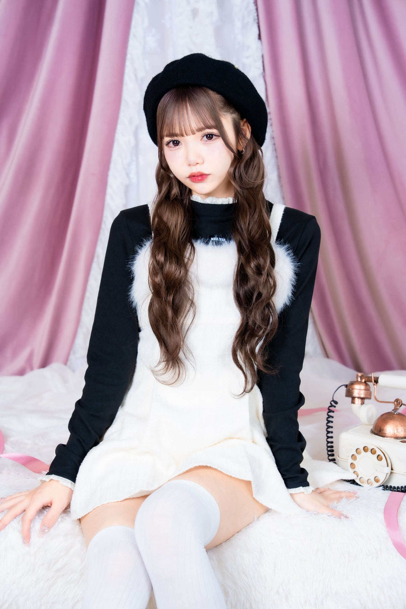Kitten Ribbon Tweed Set-Up　