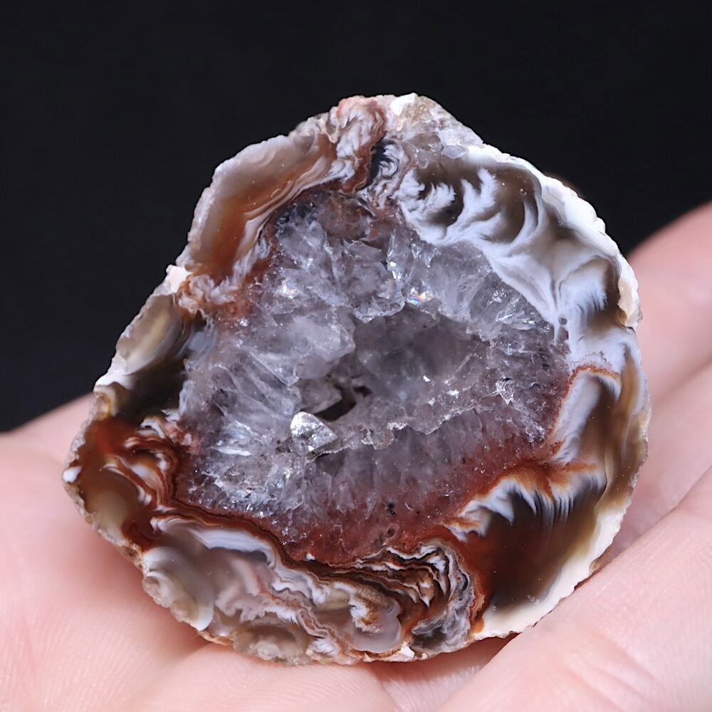 オレゴン州産 ジオード アゲート 瑪瑙 原石 63.2g AG341 鉱物 天然石