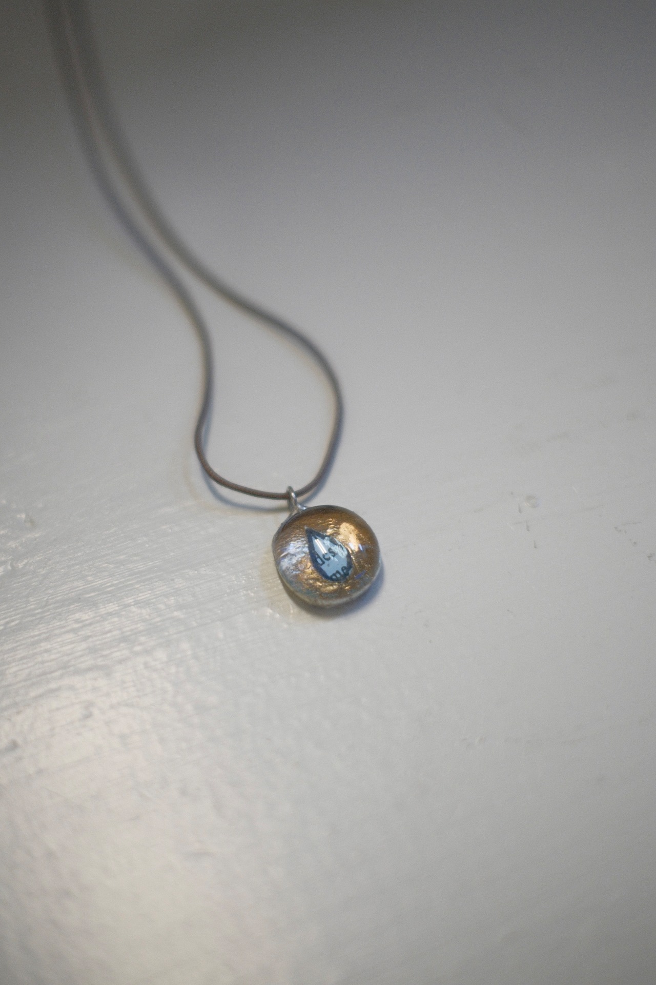 Drop Pendant Necklace / BLUE - 2