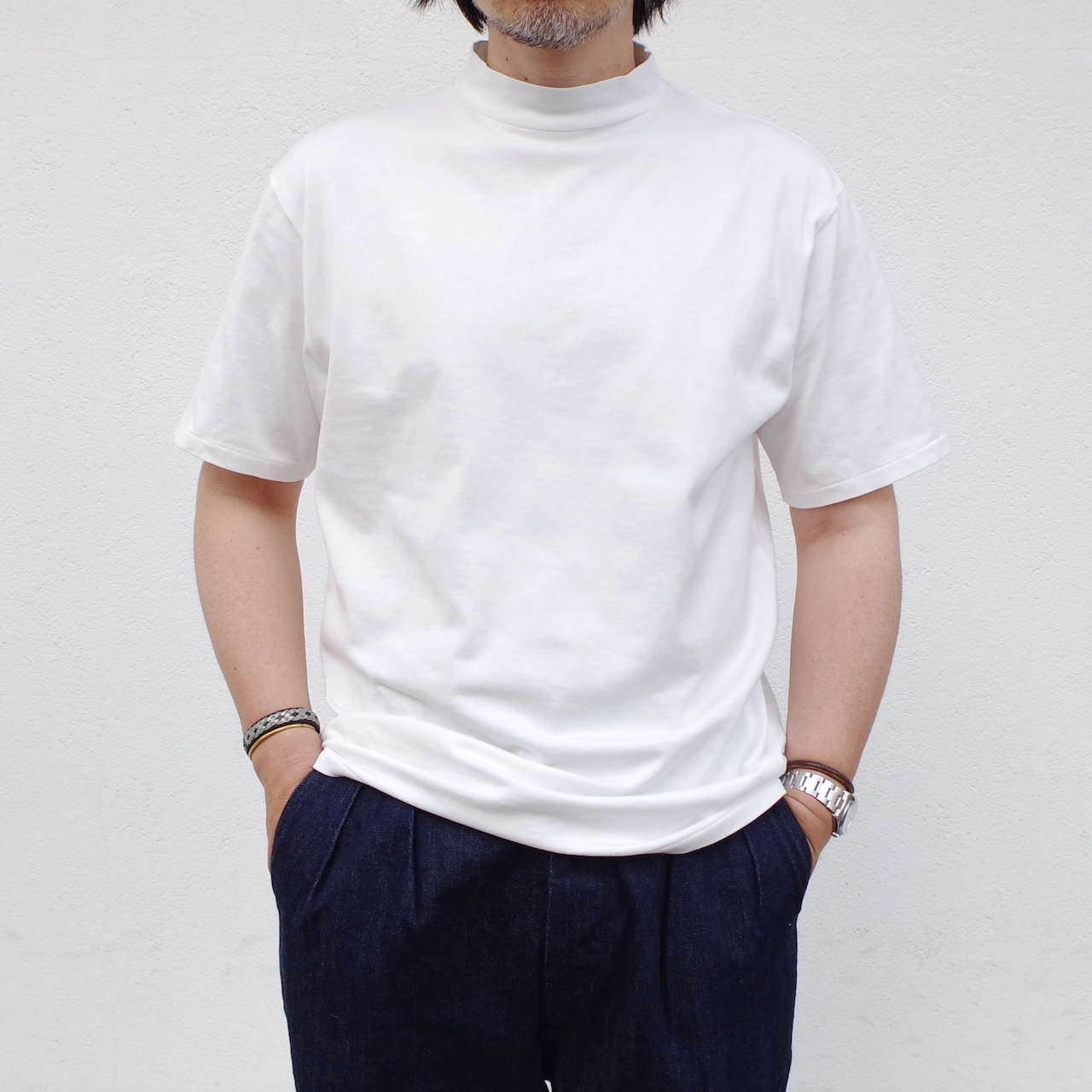 HATSKI Mock Neck  S/S Tee