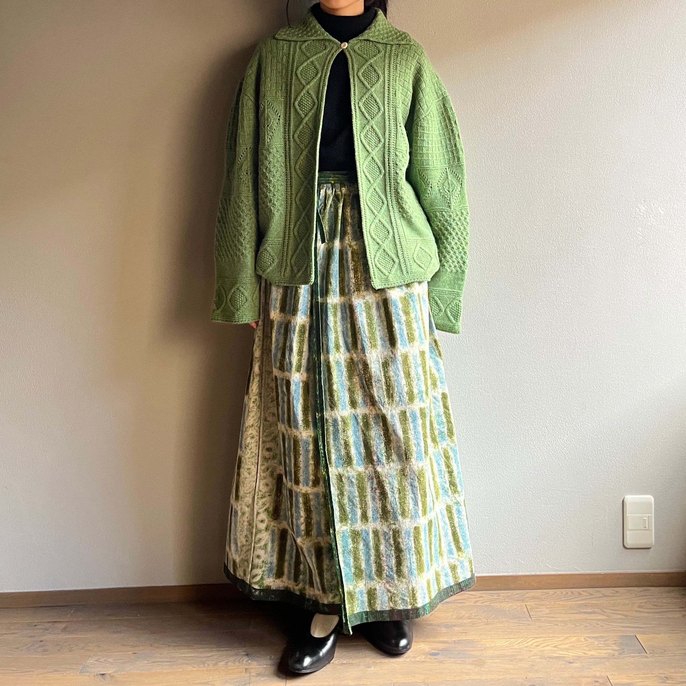 ASEEDONCLOUD / アシードンクラウド Sankayo Cable Knit Jacket ASEEDONCLOUD / アシードンクラウド Sankayo Cable Knit Jacket