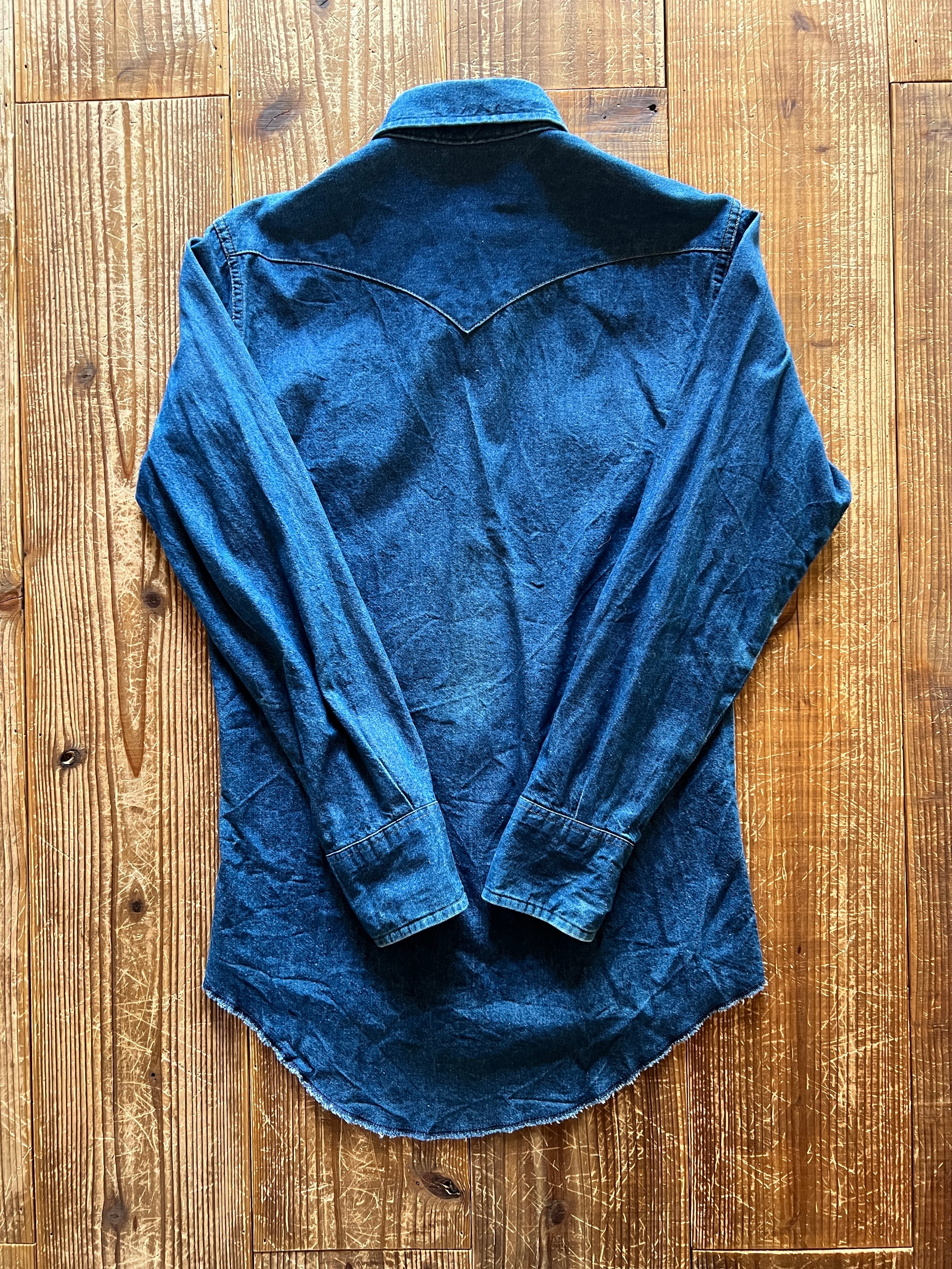 80's Wrangler 70127MW デニムウエスタンシャツ 表記(14 1/2-32)