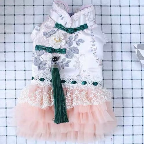 フラワーモチーフチャイナドレス 00141