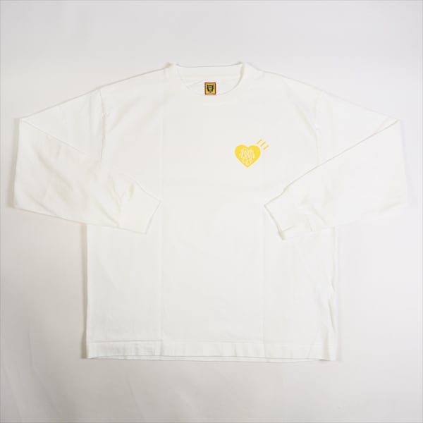 HUMAN MADEヒューマンメイドHEART L/S T-SHIRT 白 L