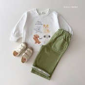 韓国子供服 / 26Autumn / 〖取寄〗DAILYBEBE / コーデュロイワイドパンツ / キッズ服 / ジュニア服 / 秋服 *XS~JL*